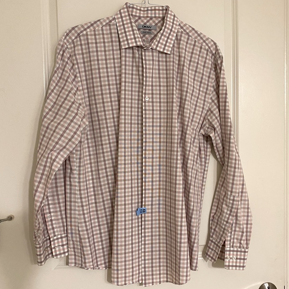 Mens DKNY striped dress shirt